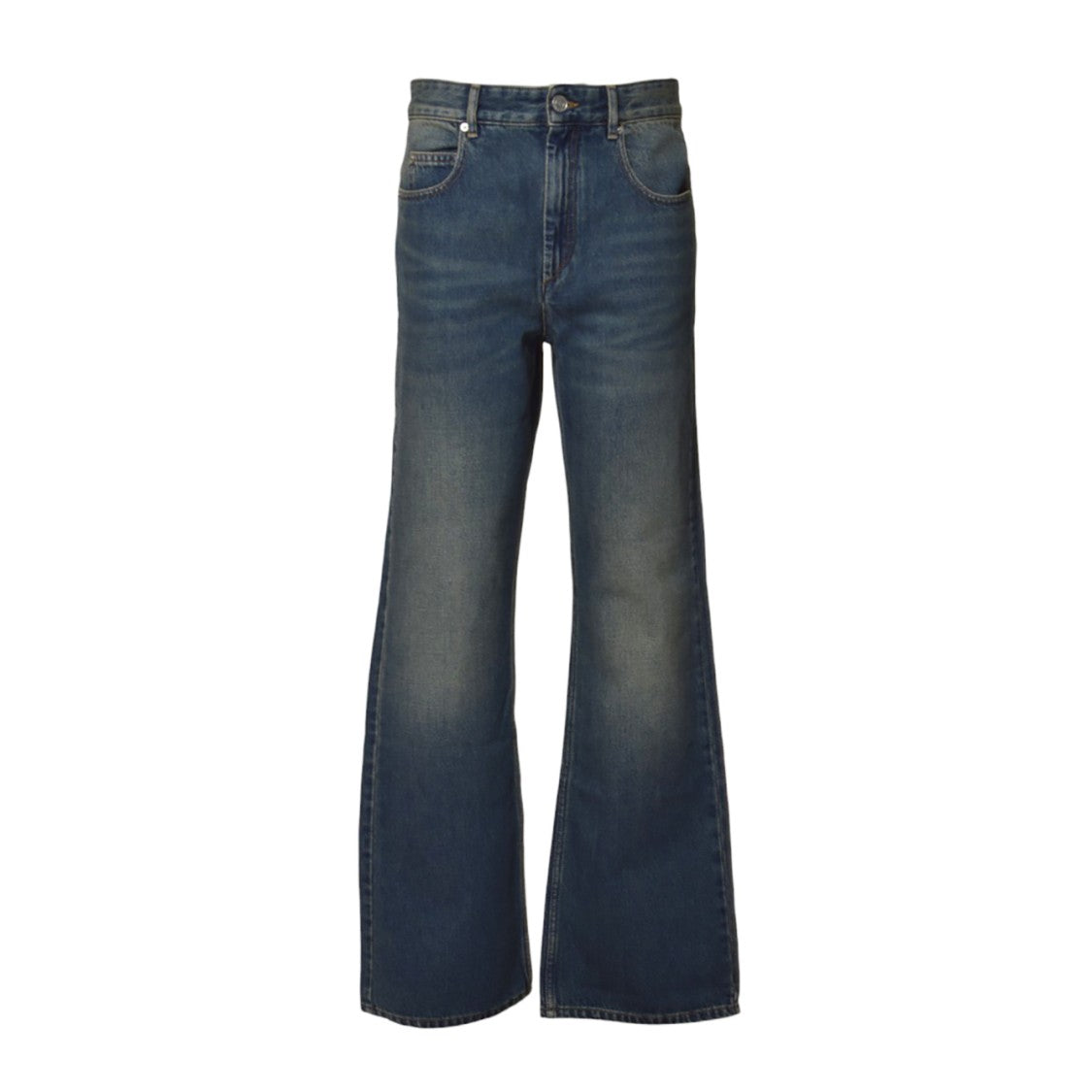 Isabel Marant Belvira Bootcut Jeans In Blue Denim