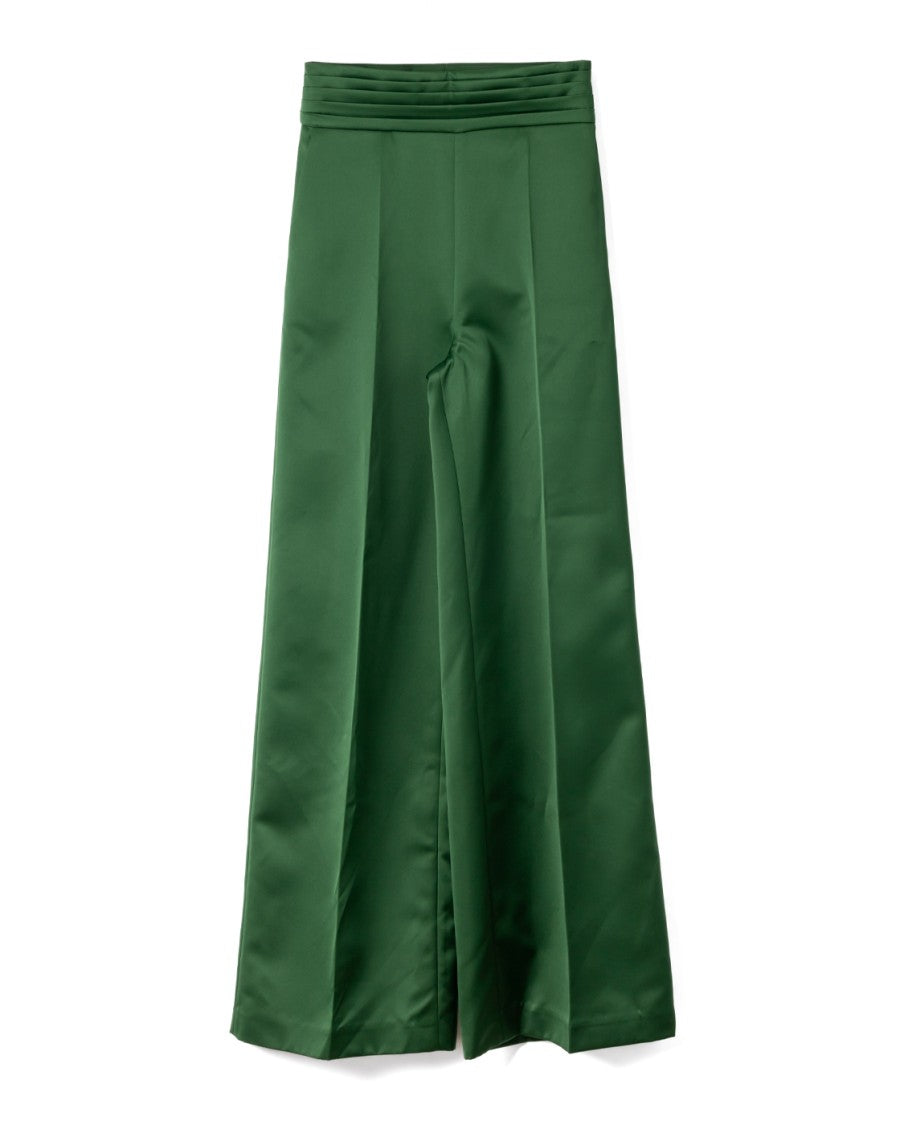 Viktor & Rolf Wide-Leg Satin Finish Pants