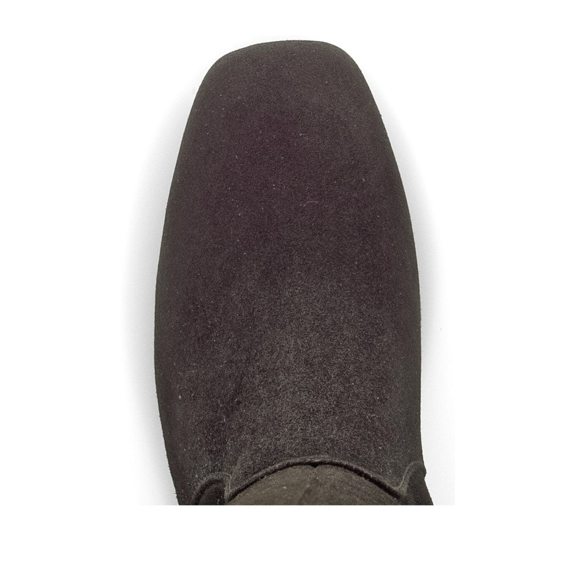 Gabor Brown Mid-Height Block Heel Side Zipper Suede Boots