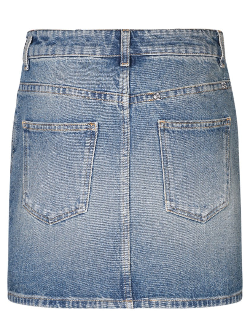 Givenchy Blue Denim Skirts