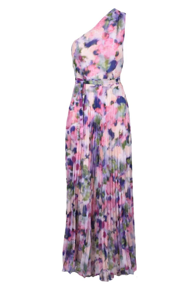 Patrizia Pepe One-Shoulder Long Dress - Multicolor