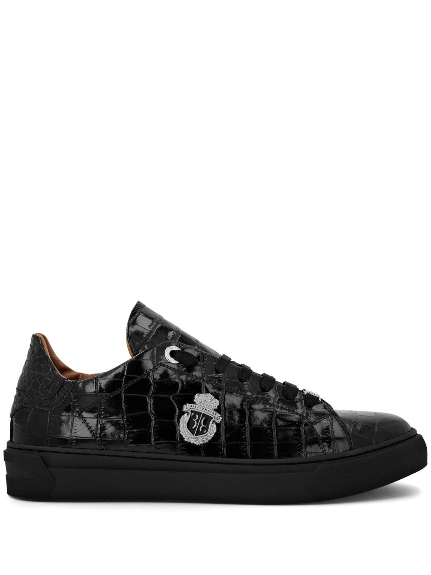 Billionaire Boys Club Logo-Patch Leather Sneakers
