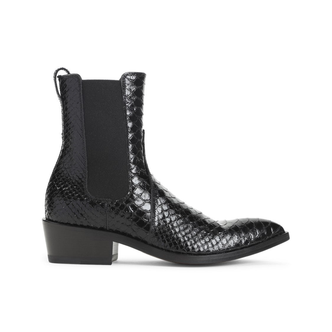 Tom Ford Black Calf Leather Booties