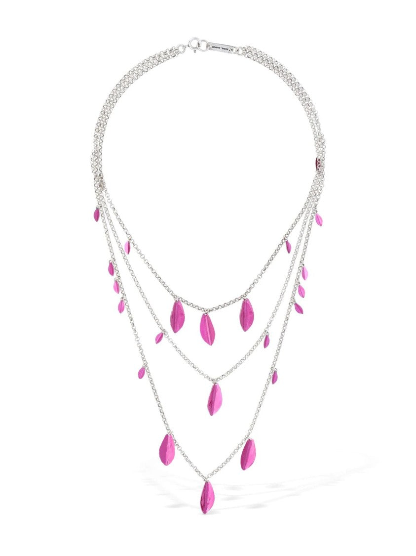 Isabel Marant Metal Shiny Leaf Necklace