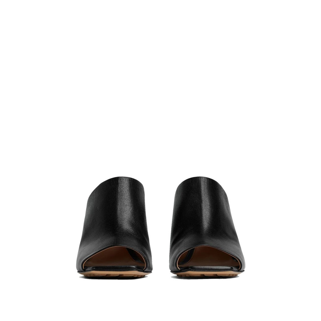 Bottega Veneta Knot Detail Black Leather Mules