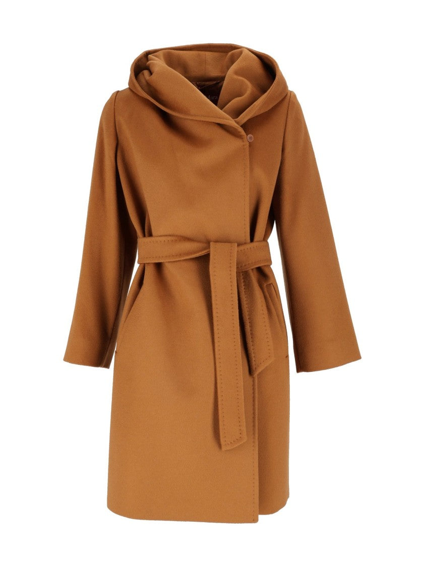 Max Mara Camel Newmang Belted Coat