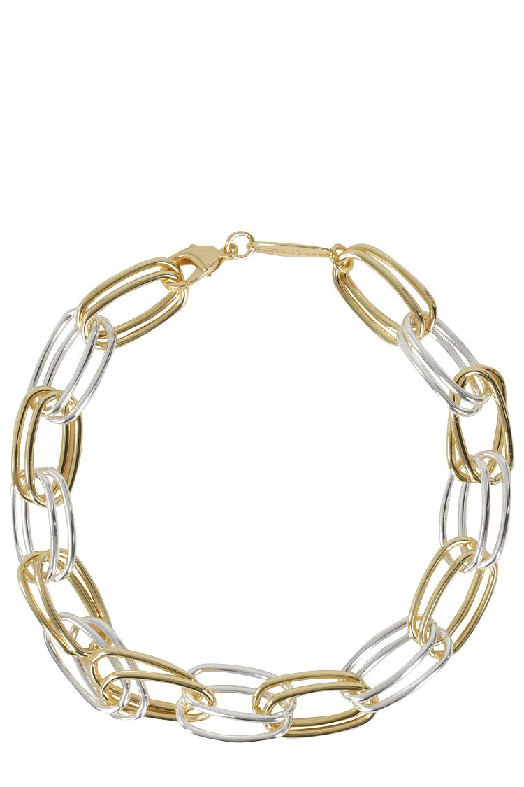 Federica Tosi Interlinked Gold And Silver-Toned Necklace