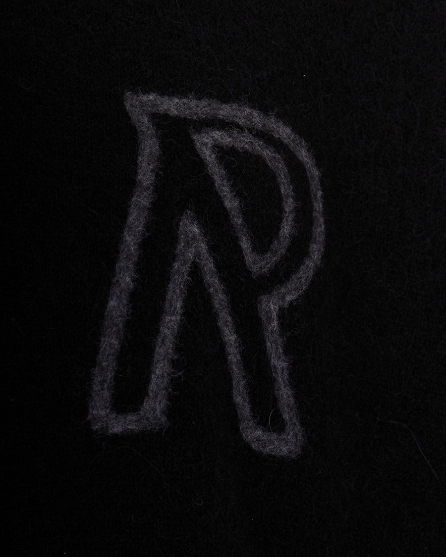 Represent Loose-Fit Black Knit Sweater With Embroidered Logo