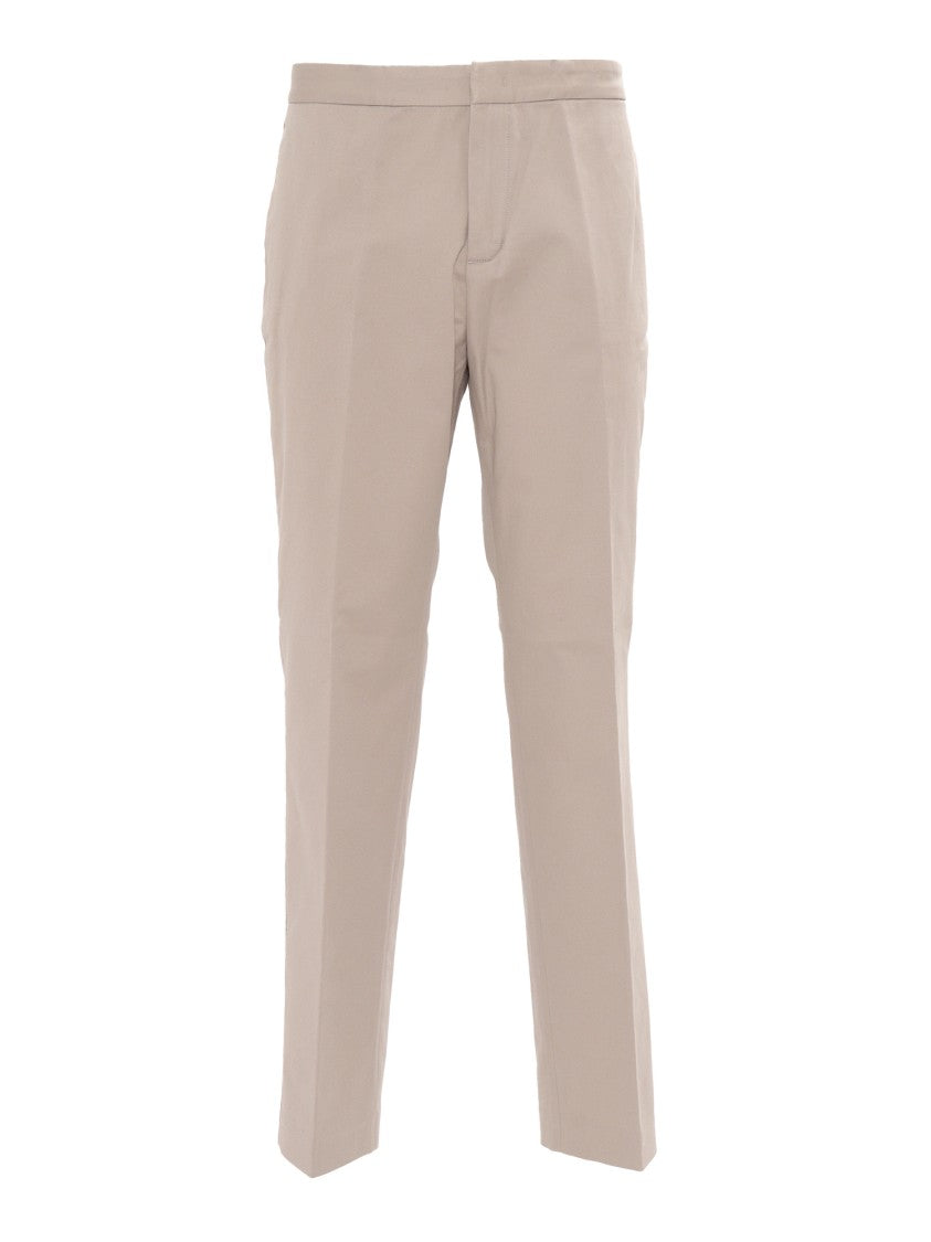 Fabiana Filippi Cotton Gabardine Regular Fit Trousers With Filo Diamante