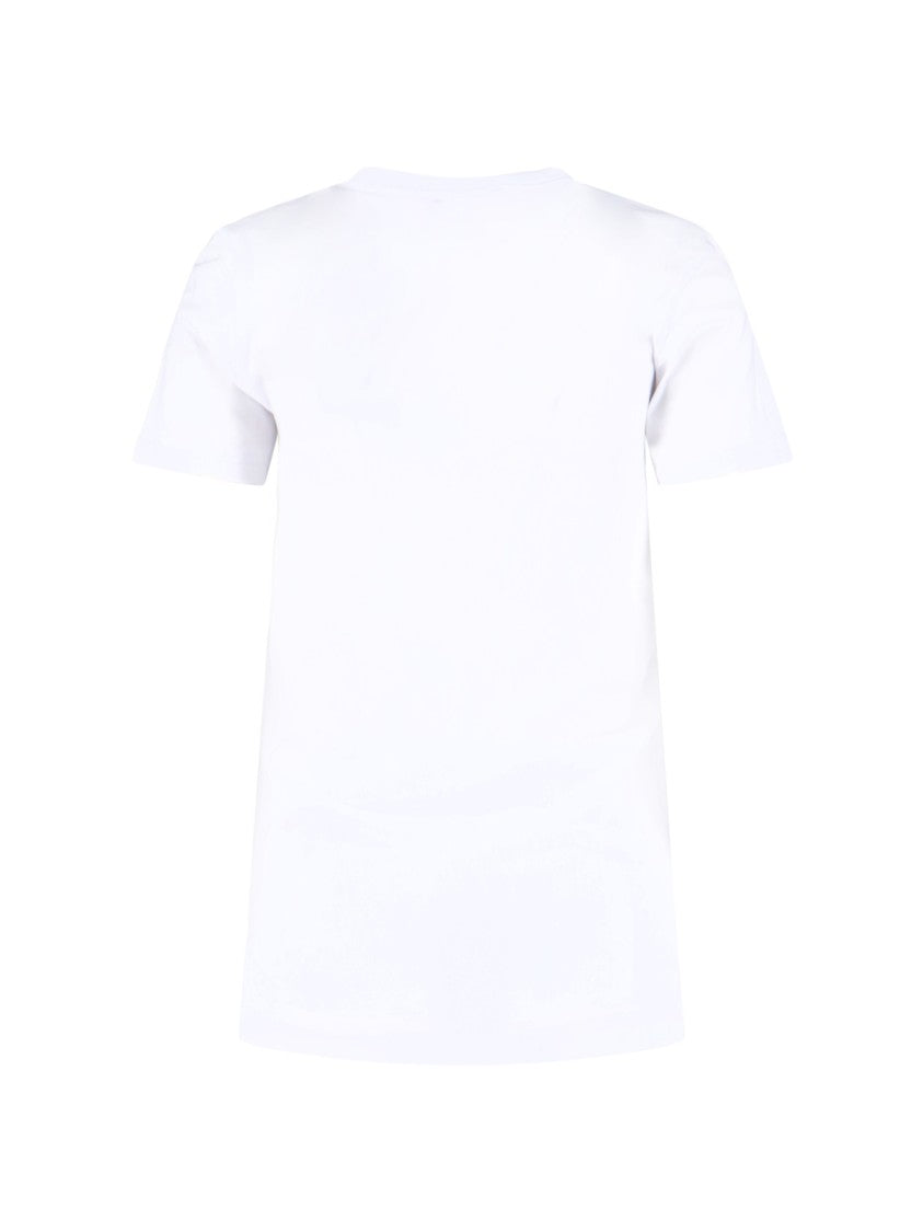 Vivienne Westwood Drawn Orb Logo Tee In White Cotton