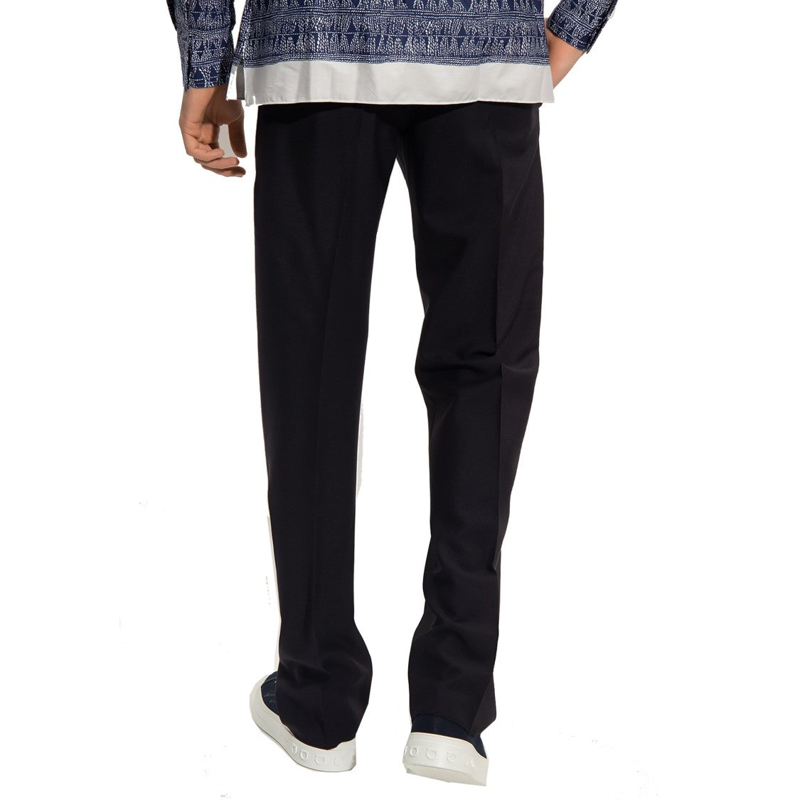 Salvatore Ferragamo Cotton And Silk Pants