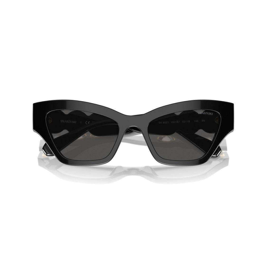 Swarovski 0Sk6021 Cat-Eye Sunglasses With Crystal Embellishments