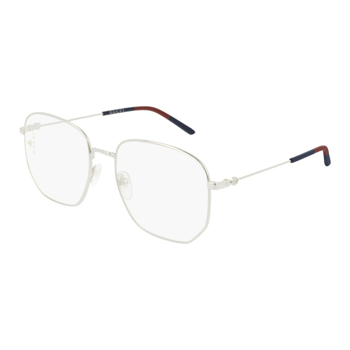 Gucci Gg0396o Large Geometric Metal Frame Eyeglasses