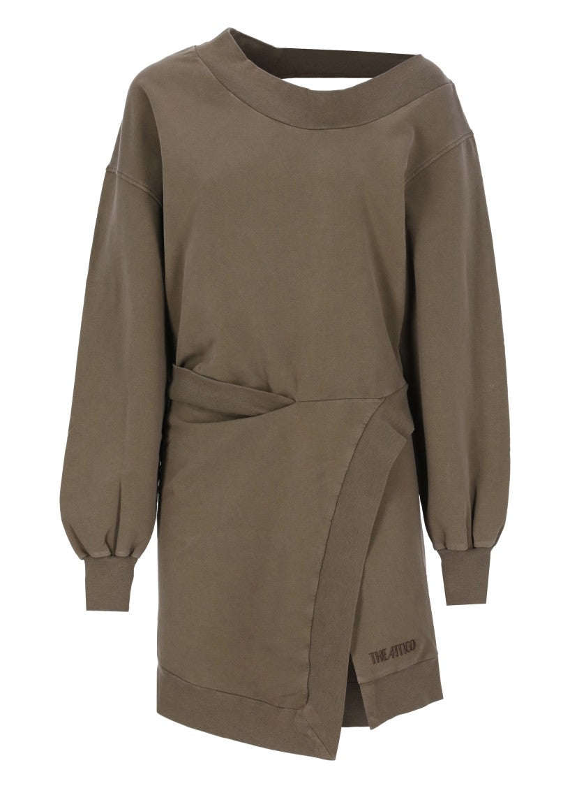 The Attico Brown Cotton Dress