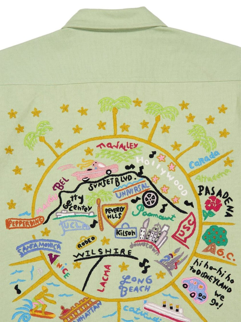 Baziszt Light Green Hand-Stitched Pasadena Jacket