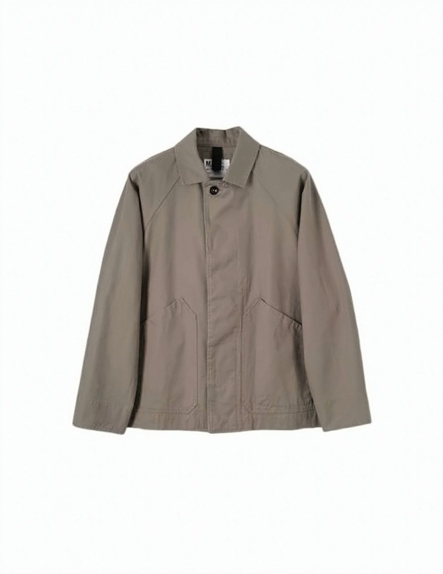 Margaret Howell Structured Cotton Jacket With Classic Collar