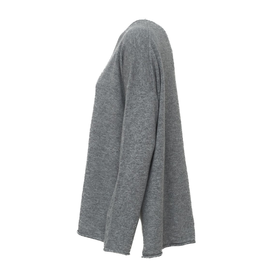 Allude V-Neck Cashmere Sweater With Side Slits