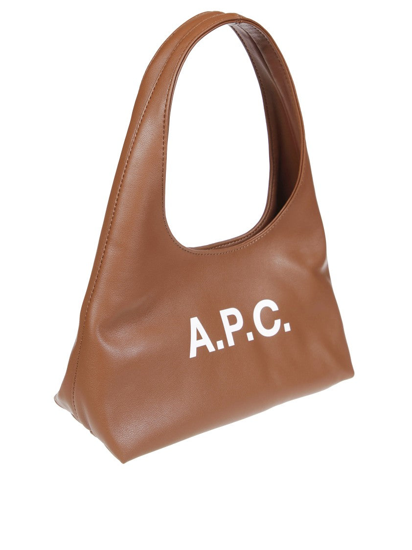 A.P.C. Structured Shoulder Bag With Bold Lettering