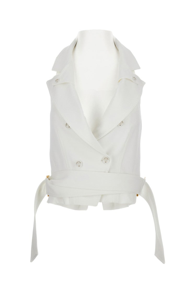 Elisabetta Franchi Double-Breasted Sleeveless Vest