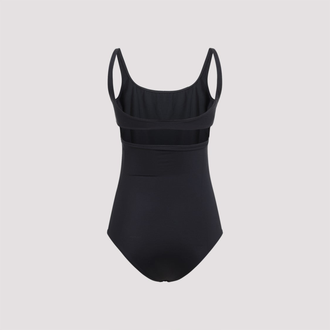 Courrèges Cut-Out Black Polyamide One-Piece
