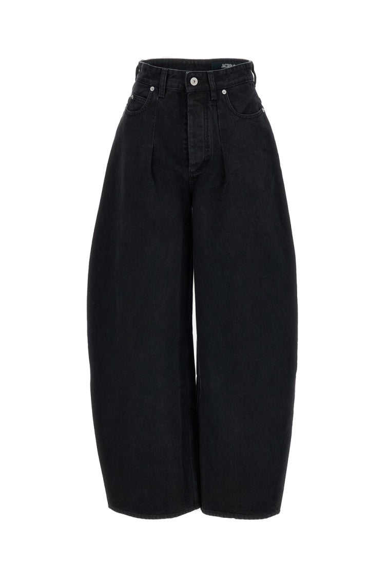 Jacquemus Curved Leg Curved Leg Cotton Trousers