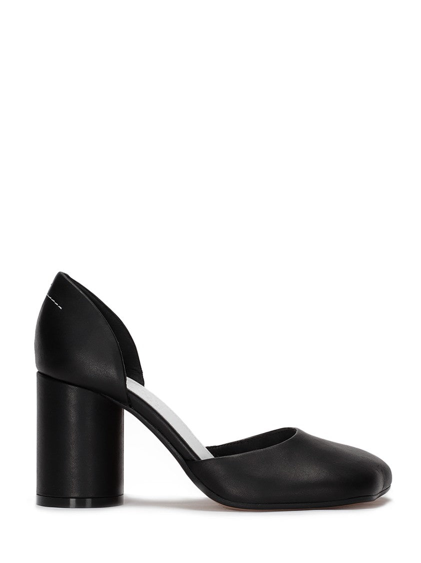 Mm6 By Maison Margiela Asymmetric-Toe Black Pumps
