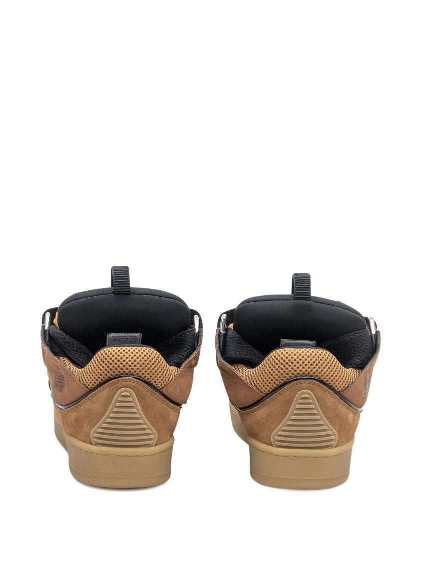 Lanvin Brown Curb Sneakers Calf Leather Sneakers