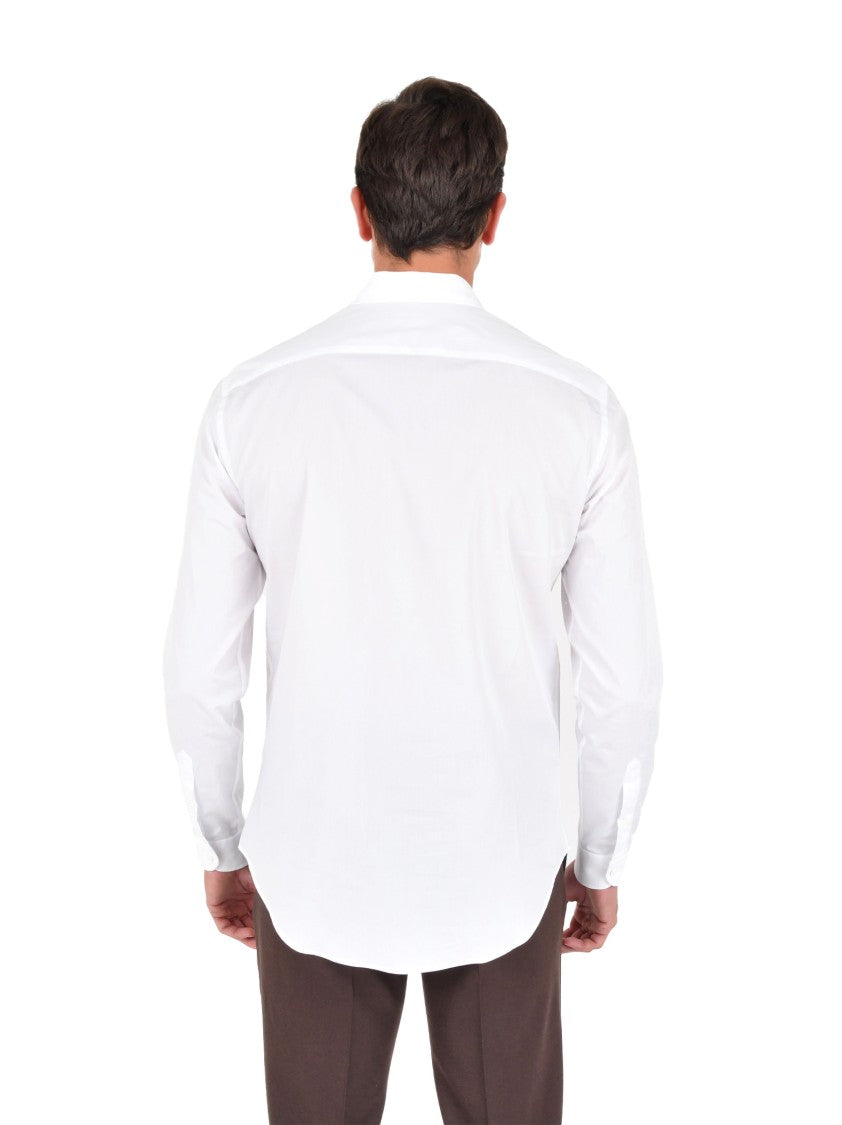 Emporio Armani Tailored White Long-Sleeve Shirt