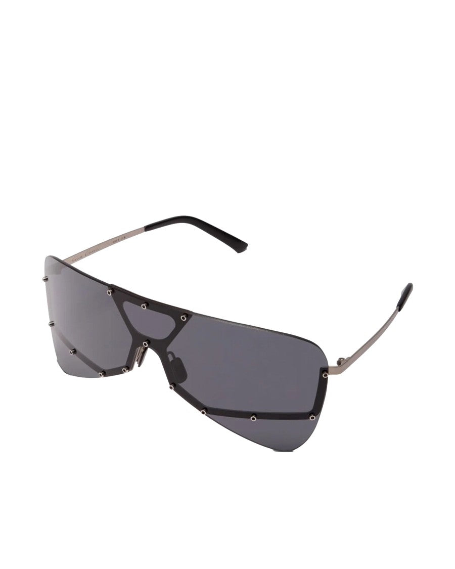 Drkshdw By Rick Owens Tower Stainless Steel Aviator Sunglasses