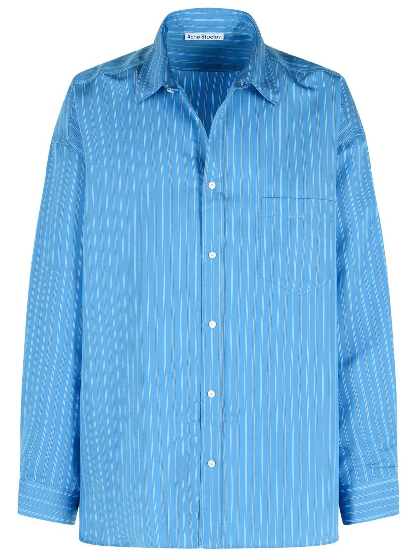 Acne Studios Light Blue Lyocell Blend Shirt