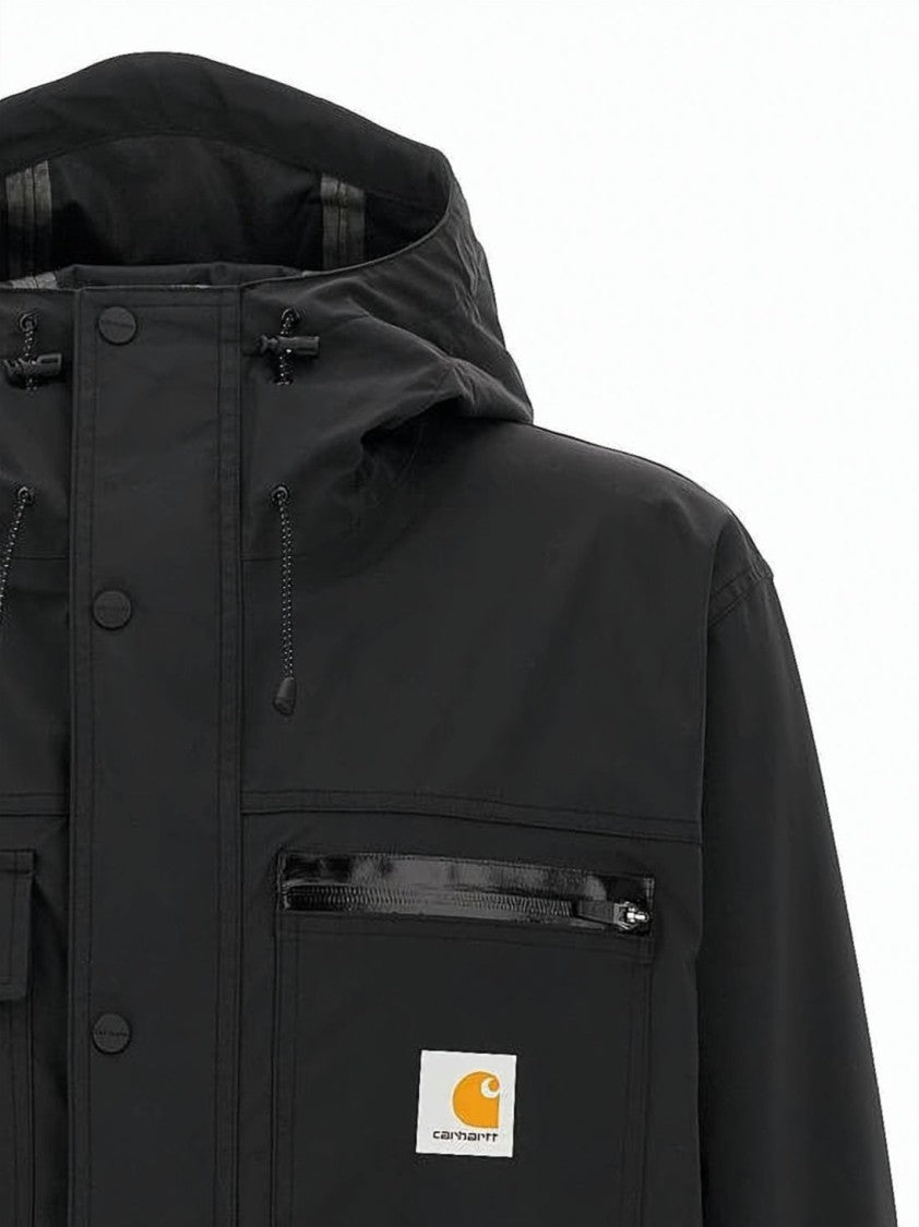 Carhartt Wip Utility Jacket In Durable Matte Black Fabric