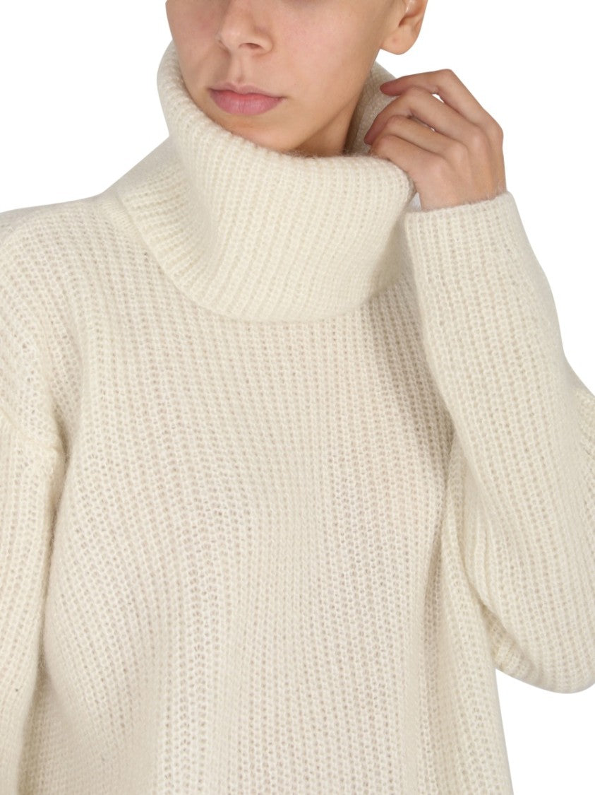 Boss High Neck Mohair Blend Sweater