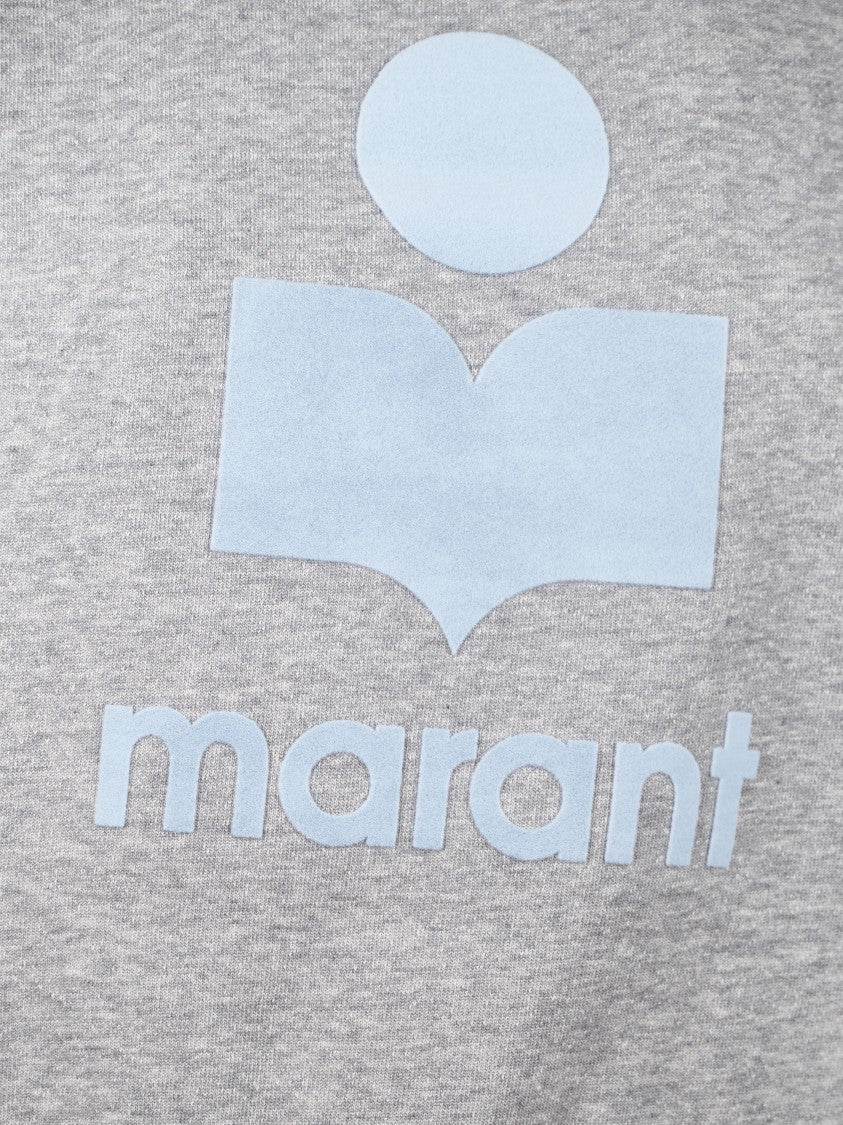 Isabel Marant Étoile Relaxed Fit Grey Sweater With Contrasting Logo