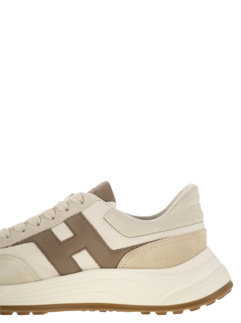 Hogan Hyperlight Sneakers In Leather And Suede