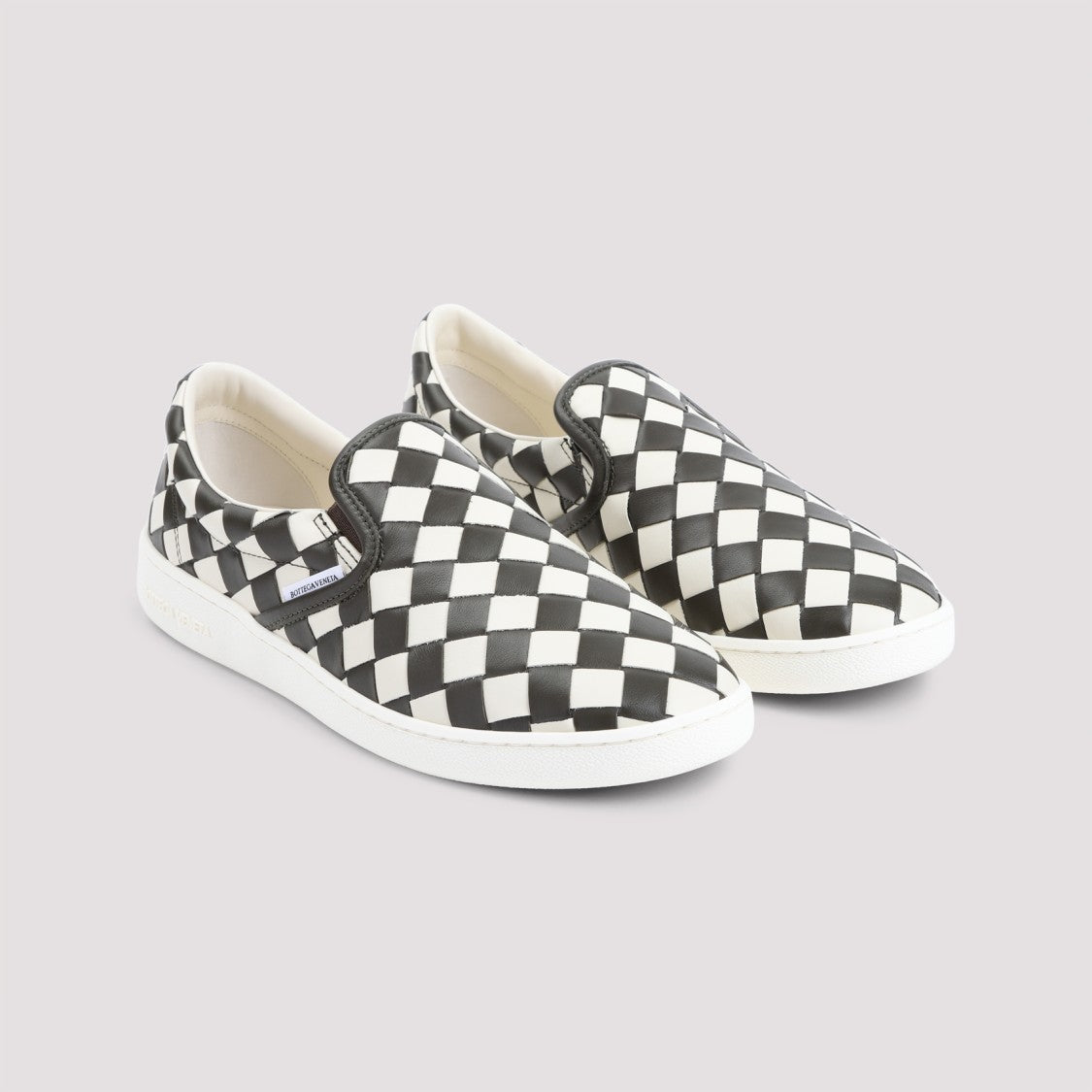 Bottega Veneta Checkerboard Slip-On Sneakers