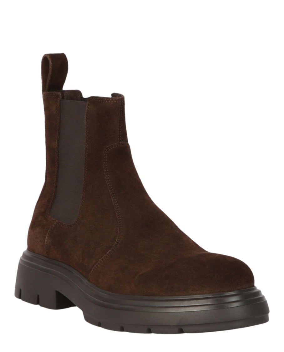 Ferragamo Doran Suede Chelsea Boots