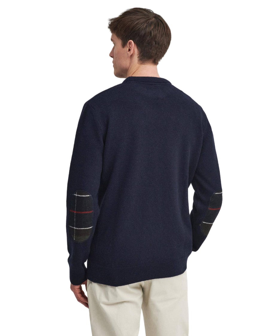 Barbour Navy Blue Holden Crewneck Sweater