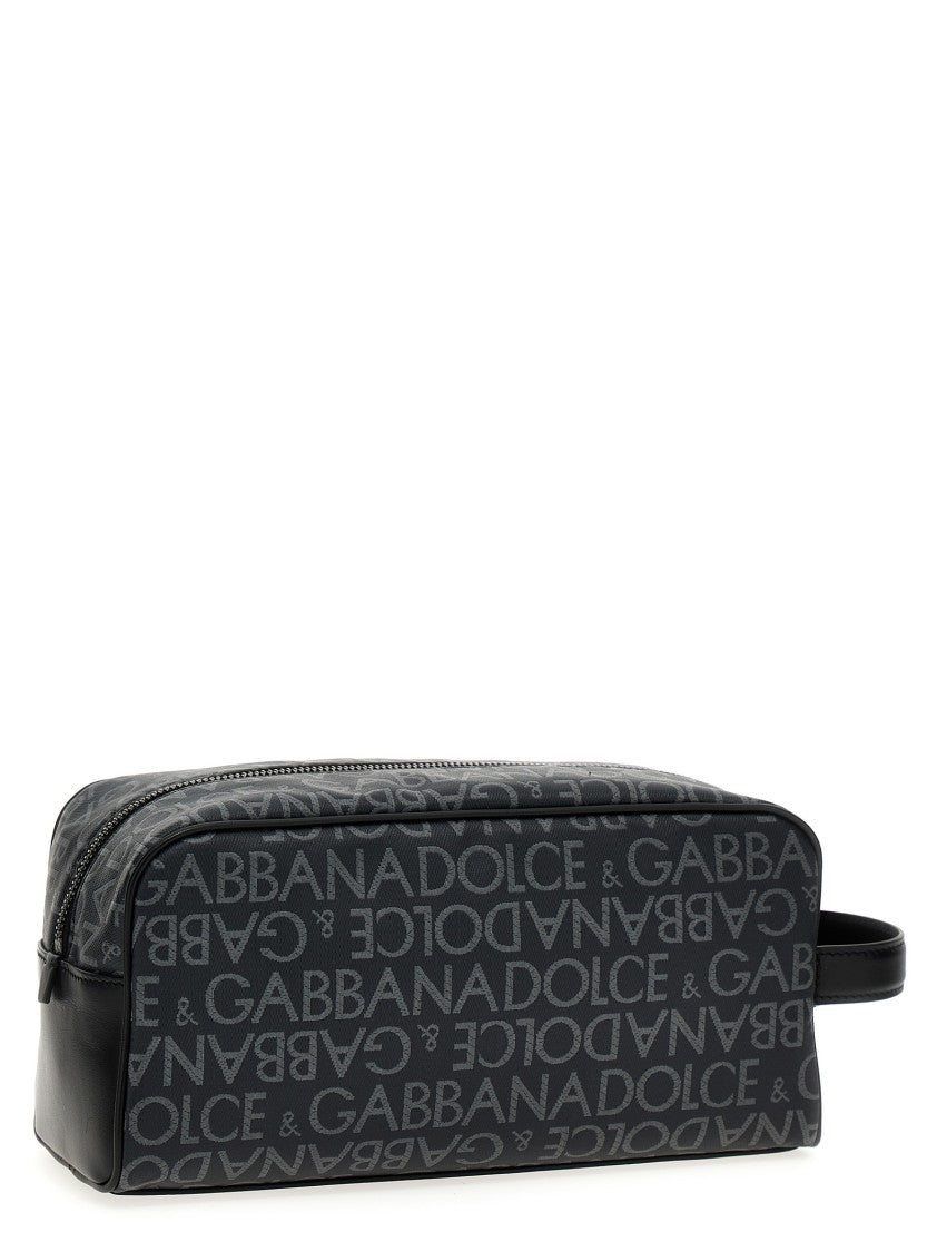 Dolce & Gabbana Leather Toiletry Bag