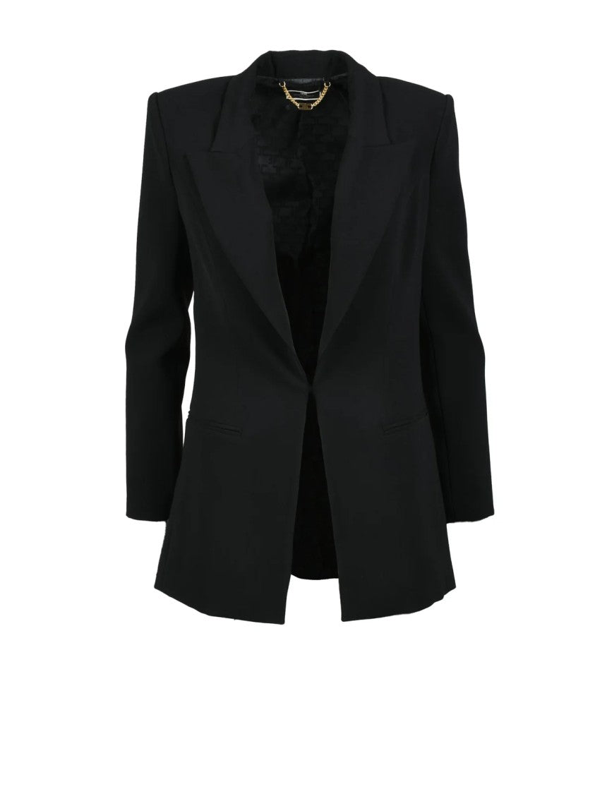Elisabetta Franchi Tailored Black Polyester Stretch Ensemble