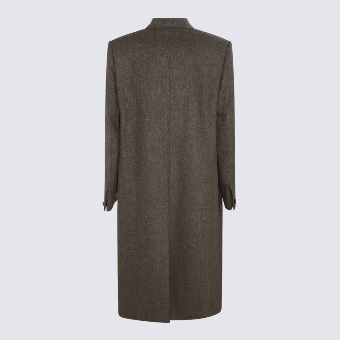 Givenchy Long Double-Breasted Coat With Structured Silhouette And Wide Lapels