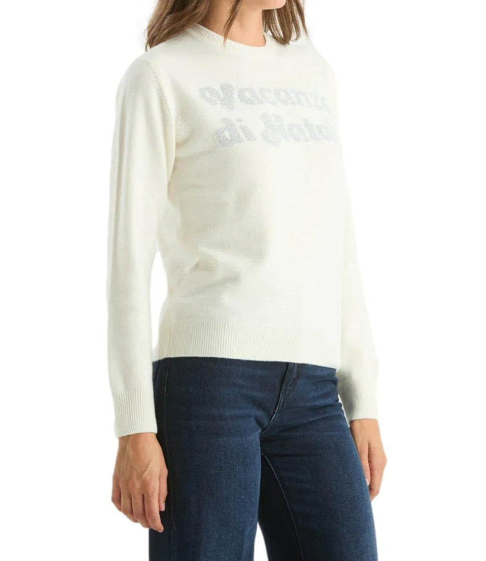 Mc2 Saint Barth New Queen Sweater With Festive Christmas Print