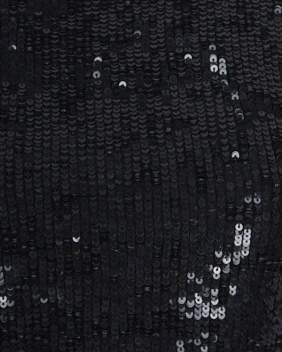 P.A.R.O.S.H. Black Sequin Mini Dress