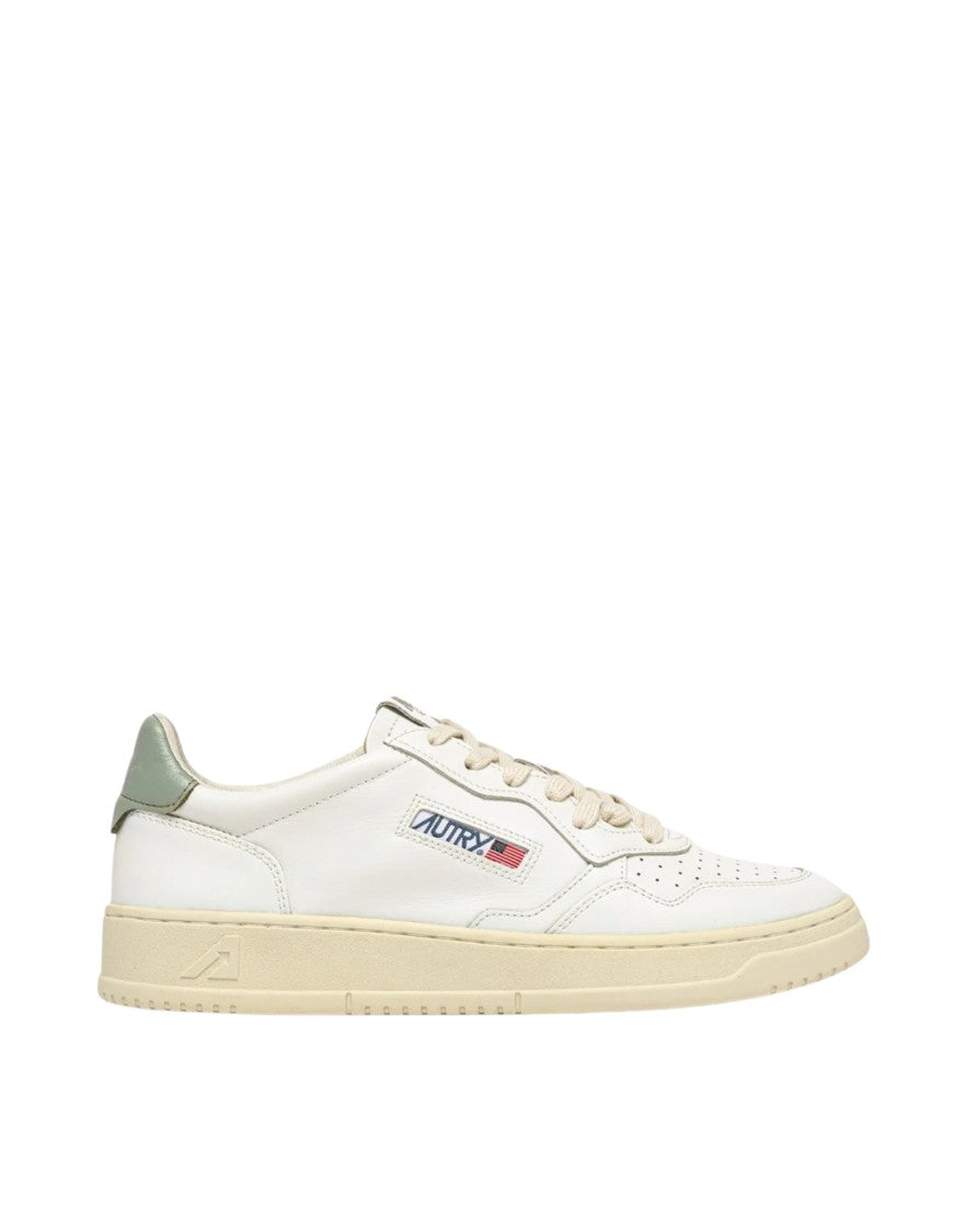 Autry Medalist Low Men’S White/Sea Grass Sneakers