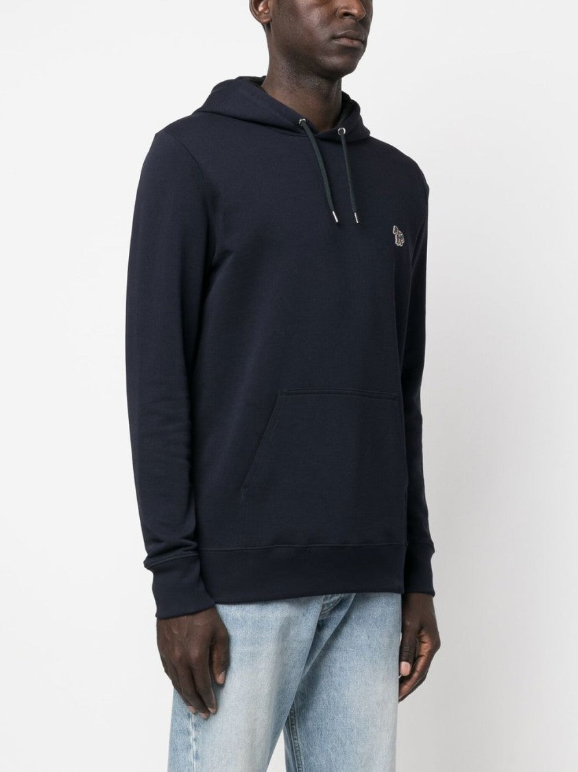 Paul Smith Dark Navy Blue Organic Cotton Hoodie