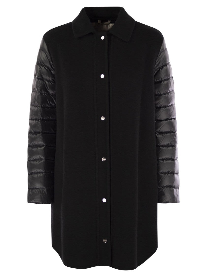 Herno Wool Down Sleeve Coat