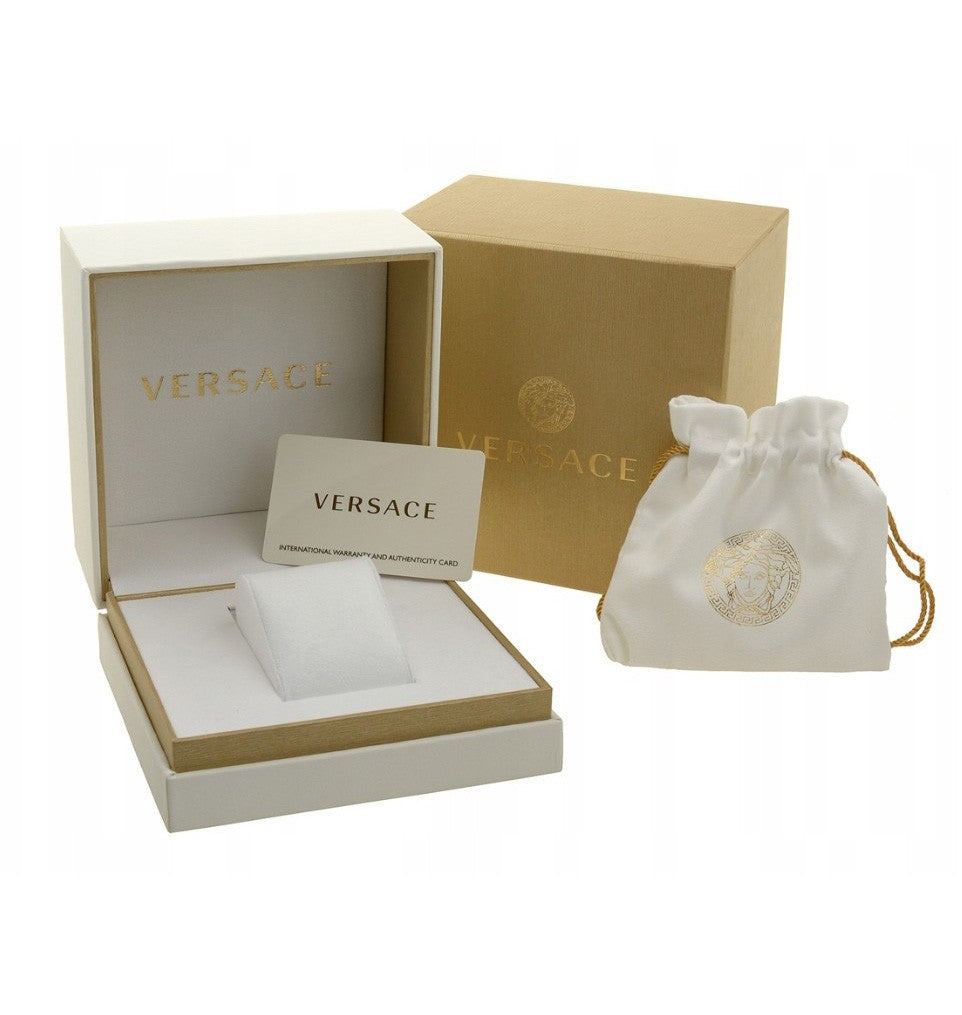 Versace Gold-Tone Stainless Steel Analog Watch With Medusa Emblem