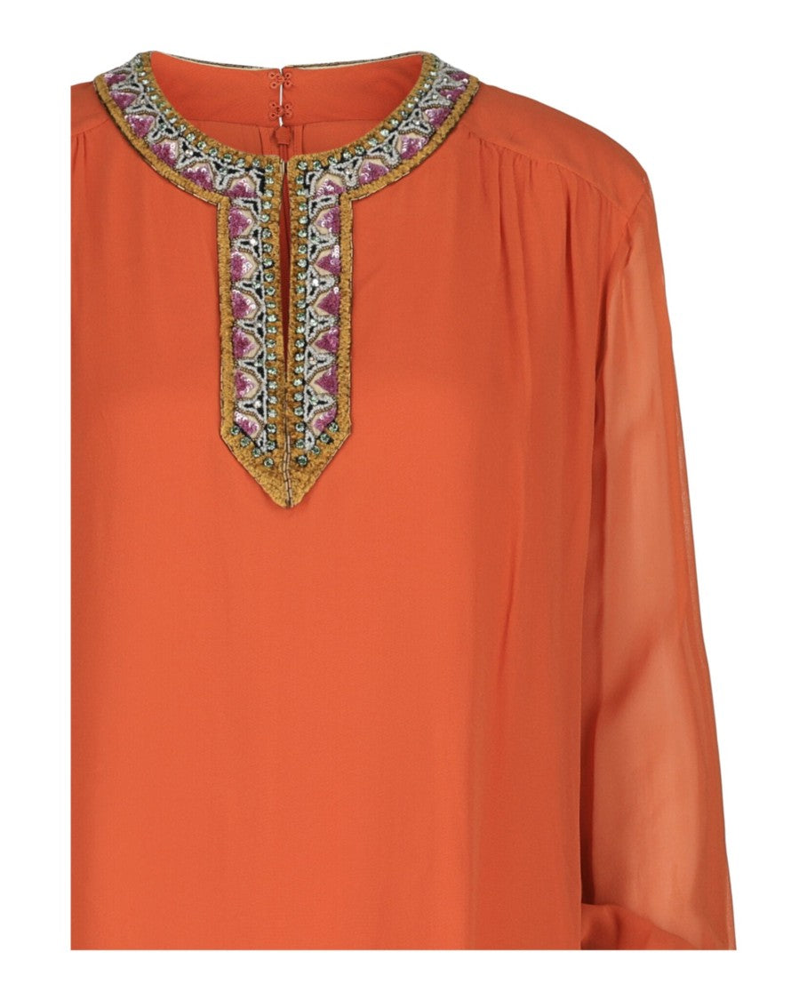 Valentino Resort Embroidered Knee-Length Dress