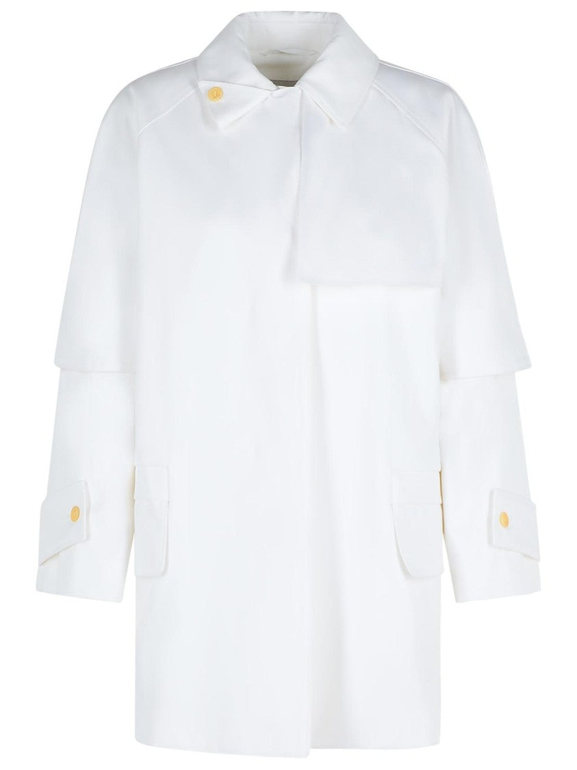 Max Mara Baba' White Cotton Raincoat