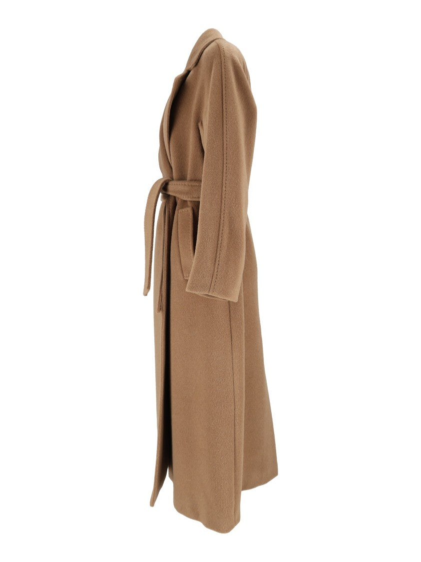 Max Mara Camel Tempera Belted Wrap Coat