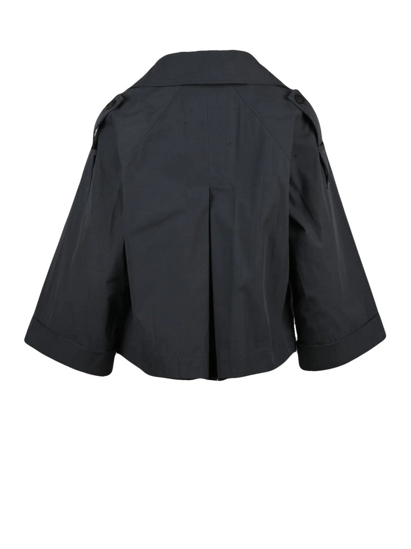 Peserico Easy Double-Breasted Short Jacket With Boxy Silhouette And Versatile Design